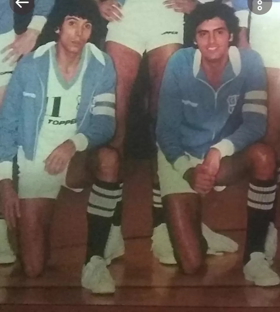 ESTRELLAS. Miguel Cortijo y Carlos Romano forman parte de la historia del básquet.