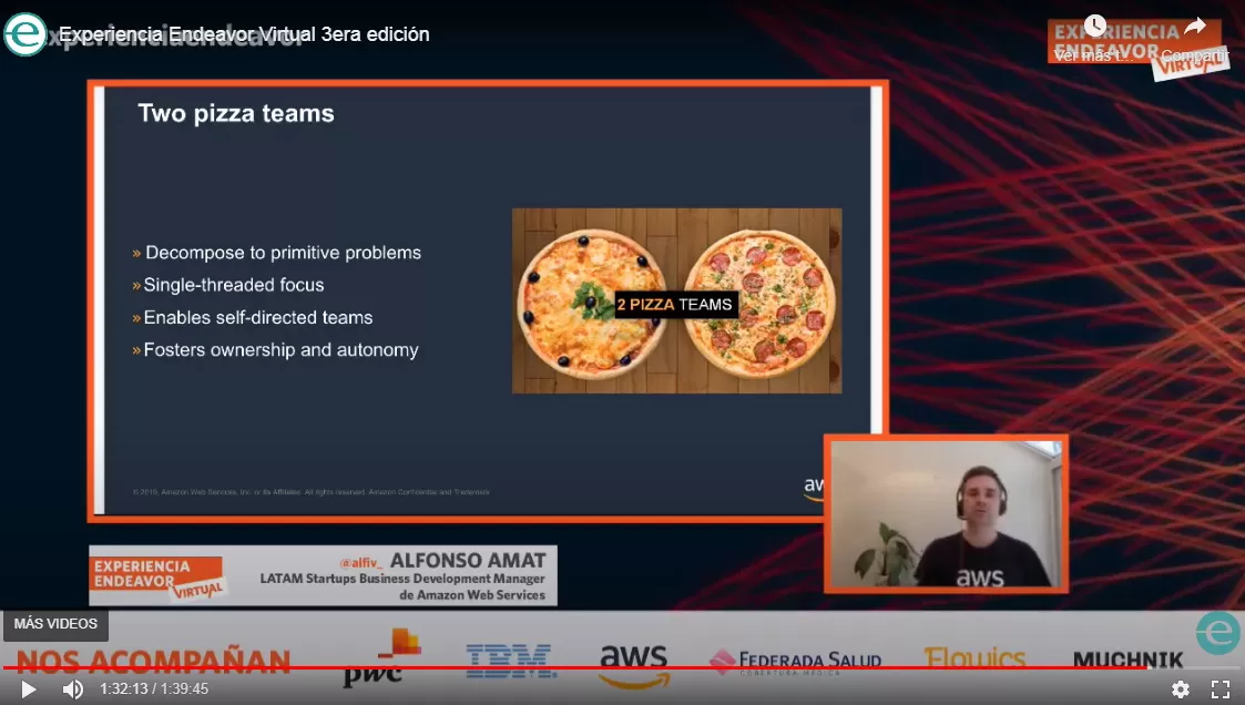 EXPEDITIVOS. Amat contó que en Amazon arman equipos reducidos para resolver los problemas: que puedan comer con dos pizzas, dijo, en relación a la cantidad de integrantes.