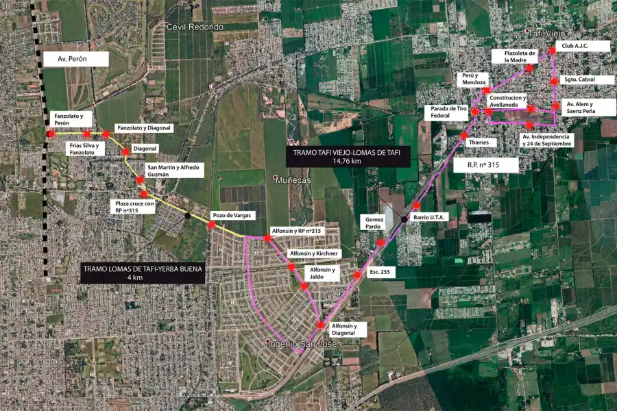 Proyectan una ciclovía de transporte público entre Tafí Viejo y Yerba Buena