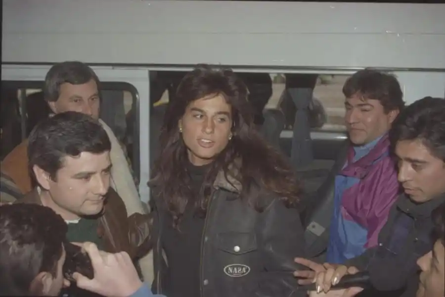 ARRIBO. “Gaby” se hizo notar por su belleza y por la combinación de elegancia y frescura. 