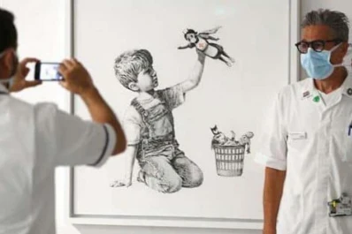 Inglaterra: Banksy homenajeó a los médicos de su país