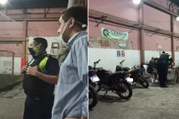 Por jugar al fútbol en plena cuarentena se los llevaron detenidos al Complejo Belgrano