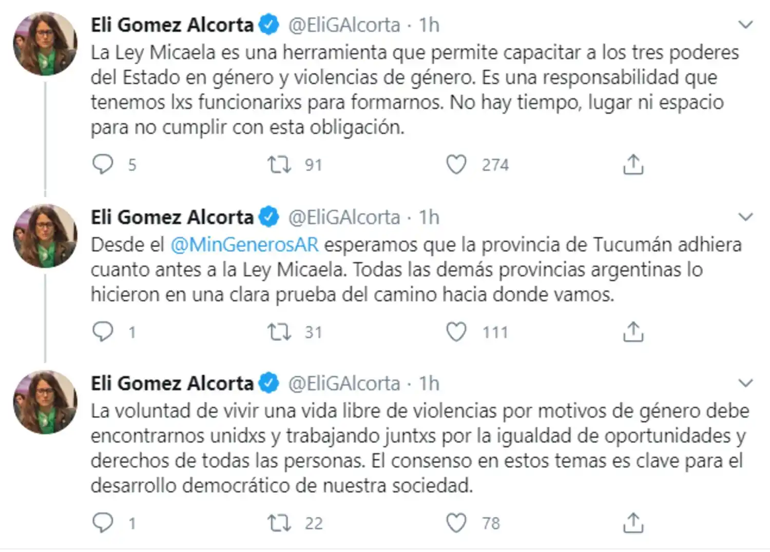 Desde la Nación pidieron que Tucumán se adhiera cuanto antes a la Ley Micaela