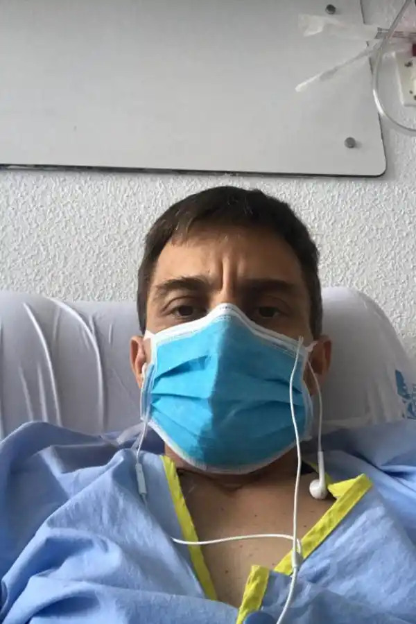 Caco, en la internación.