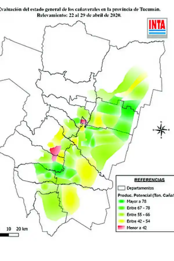 Informe del INTA: el desarrollo de los cañaverales presenta una fuerte heterogeneidad