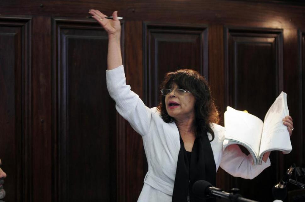 ALEGATO. La fiscala de Cámara Juana Prieto de Sólimo preparó un contundente discurso para que condenaran a Fernández.