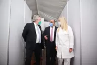 Alberto hizo una visita en las instalaciones del anexo del hospital Eva Perón