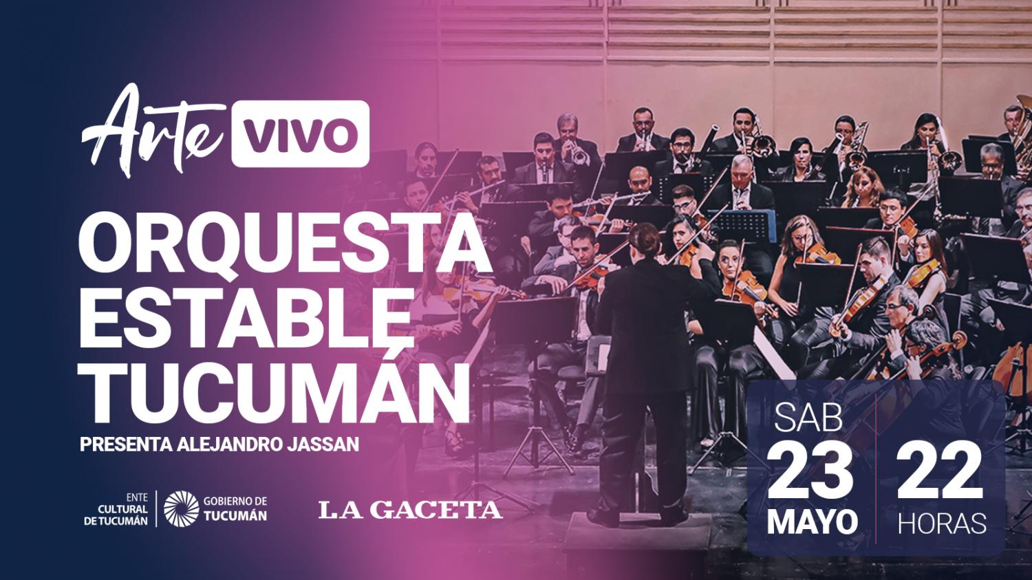 Manu Sija y la Orquesta Estable de Tucumán, en dos conciertos de Arte Vivo