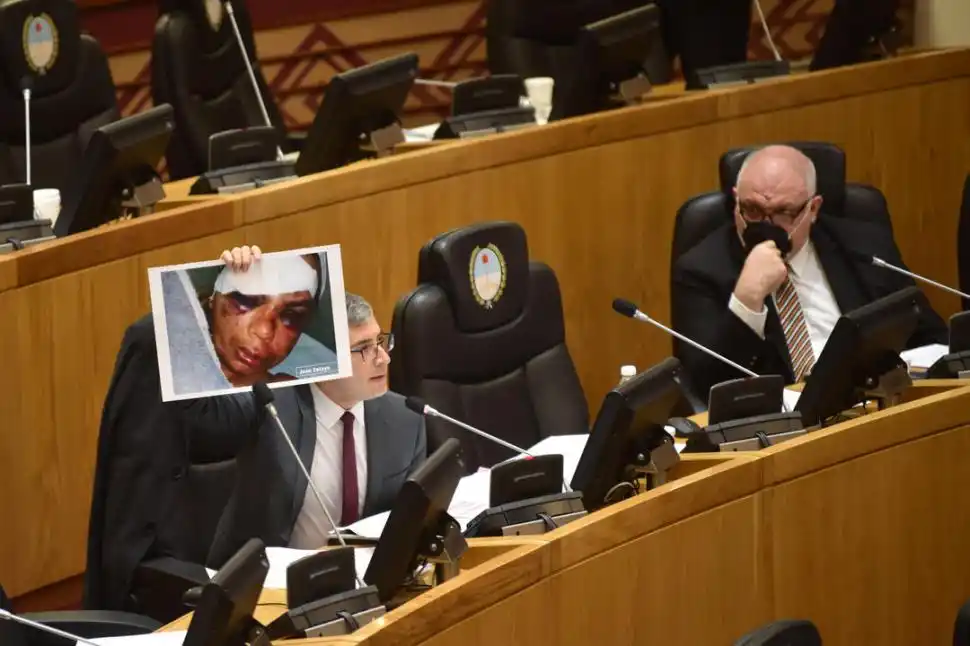 CANELADA. El radical repudió la violencia de género y recordó algunos casos.  