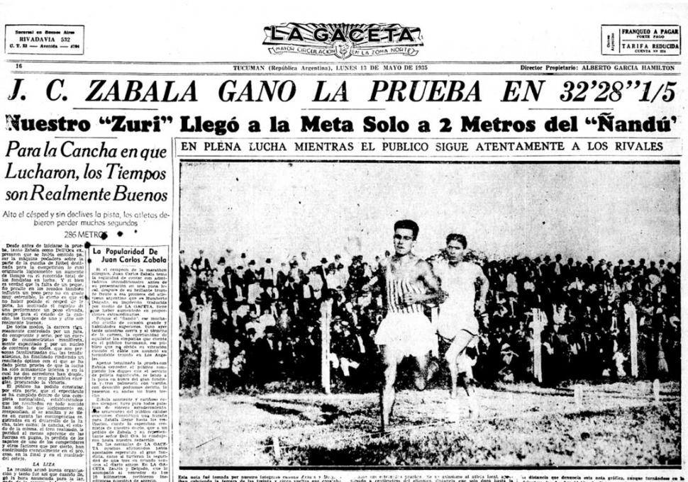 EN BOMBEROS. Unas 6.000 personas colmaron el estadio de 25 de Mayo y España para ver correr a Zabala y a Delgado.  