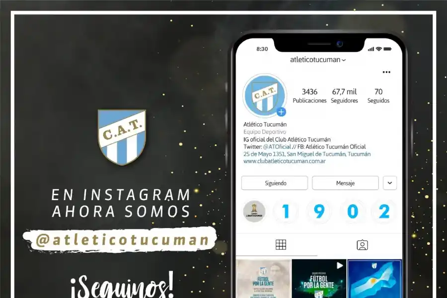 Atlético recuperó su nombre en Instagram