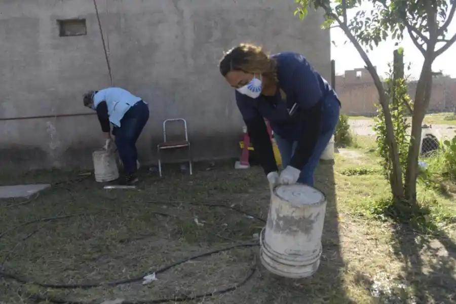 BOCA ABAJO. Así deben estar todos los recipientes que puedan acumular agua, donde desovan los mosquitos.