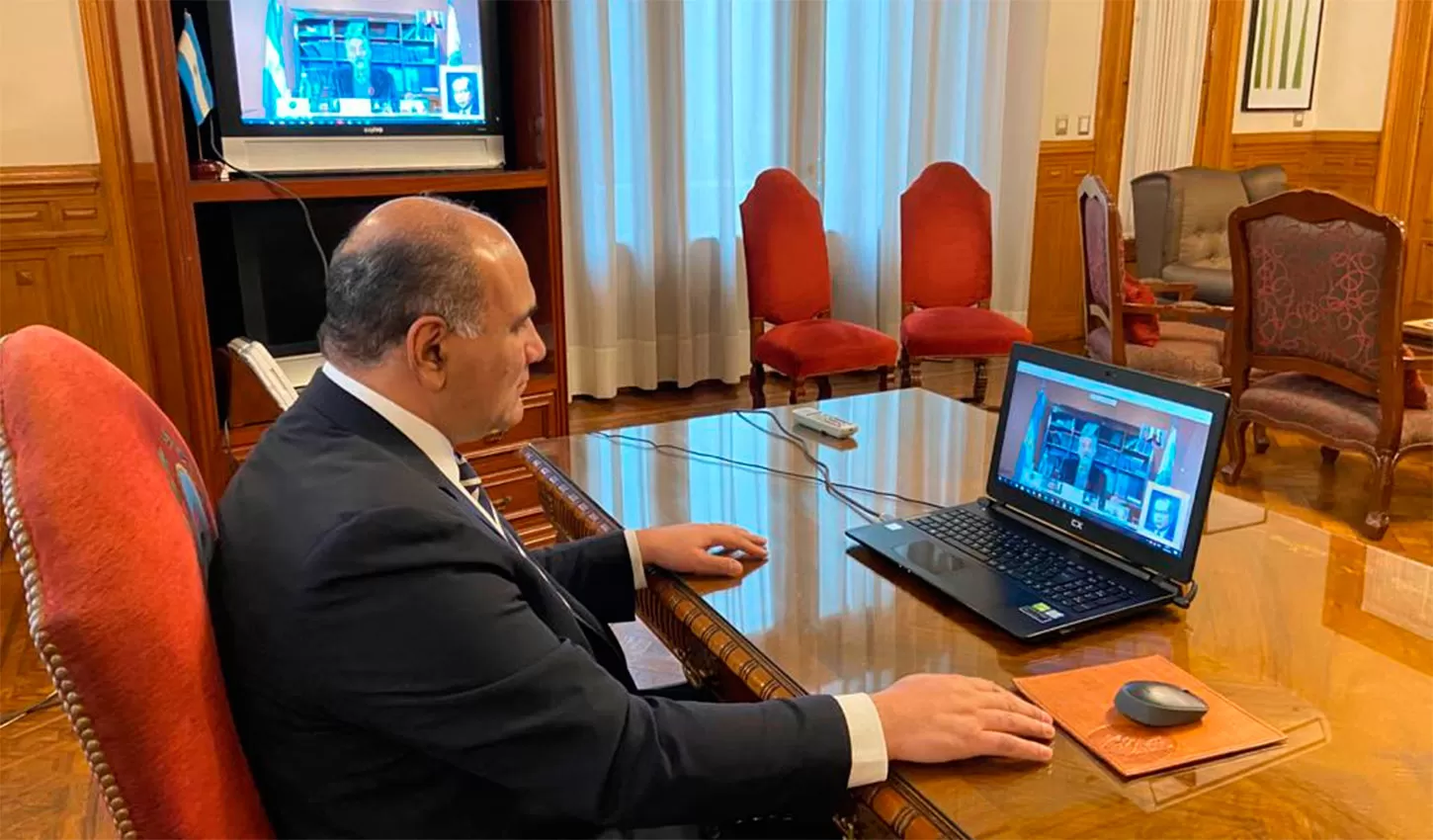 Manzur, en videoconferencia con el Presidente, analiza la extensión de la cuarentena