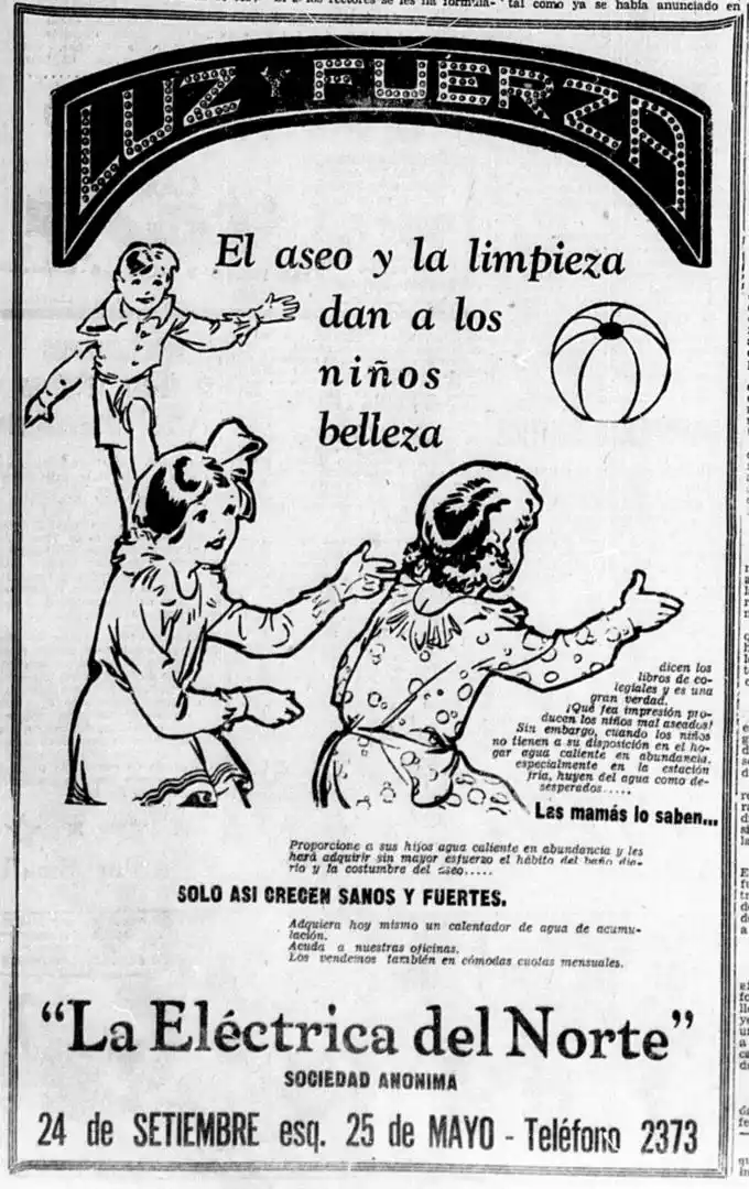 AGUA CALIENTE II. Los niños crecen sanos y fuertes si están aseados.    