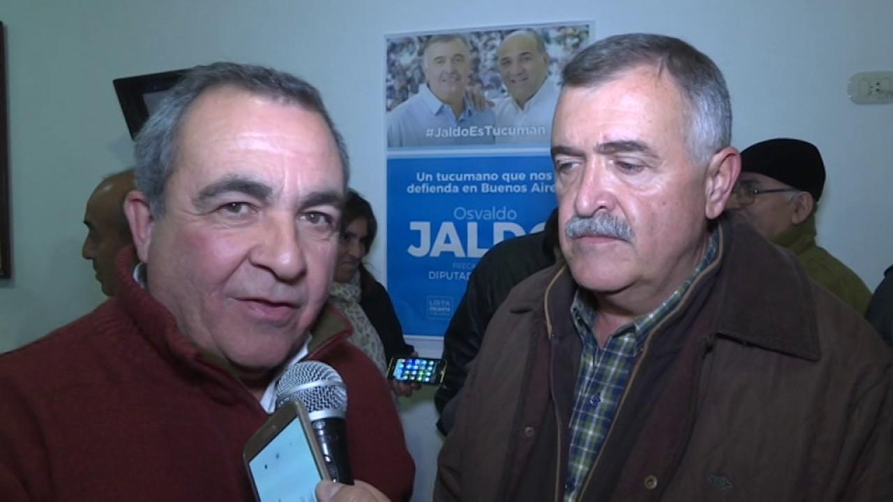 EN CAMPAÑA. Jaldo y Alejandro Martínez, en la previa a las elecciones 2019. 