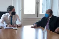 Manzur y cinco intendentes tucumanos visitaron a Cafiero para hablar sobre obras públicas