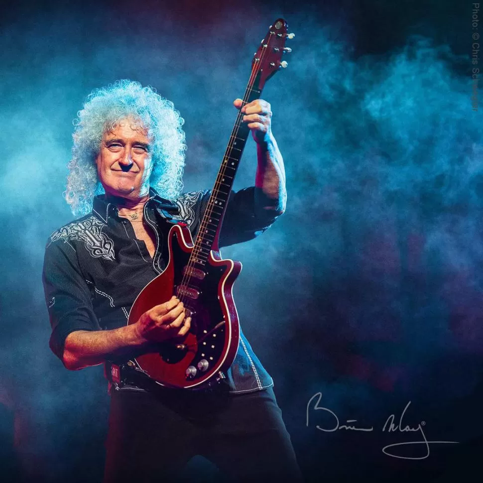 CON ESTILO PROPIO. Brian May forjó su carrera en Queen y es reconocido por su modo de tocar la guitarra con una moneda en vez de una púa. 