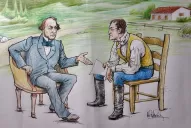 El feliz encuentro de dos padres fundadores