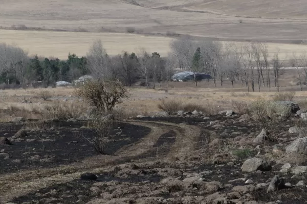 Una quema de pastizales arrasó con un campo en Tafí del Valle