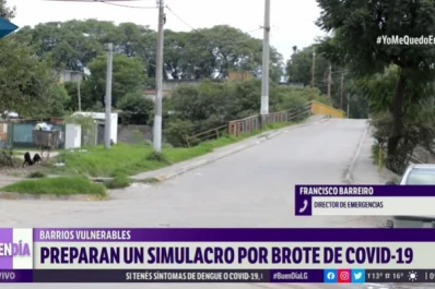 Preparan un importante simulacro por brote de covid-19 en barrios vulnerables