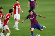 Con gol de Rakitic, Barcelona venció al Athletic y volvió a subirse a la punta