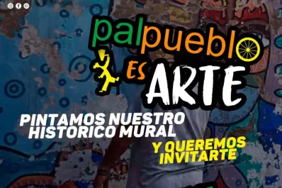 Mural en Palpueblo: propuesta en el bar cultural