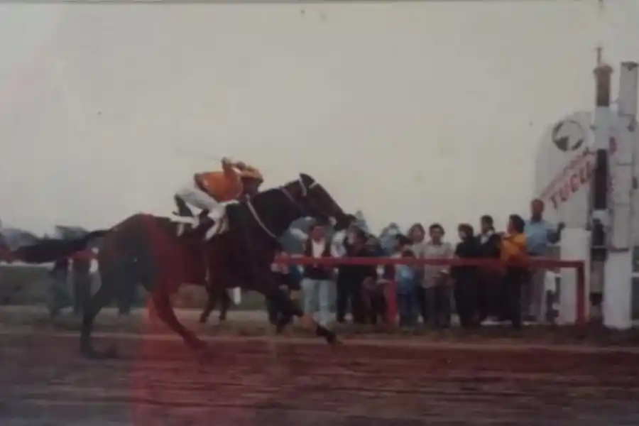 CONTUNDENTE ÉXITO. Conducido por el jinete Ramón Barrionuevo, Viz Nubarrón venció por más de 10 cuerpos a Hombourg en el “Batalla”. 