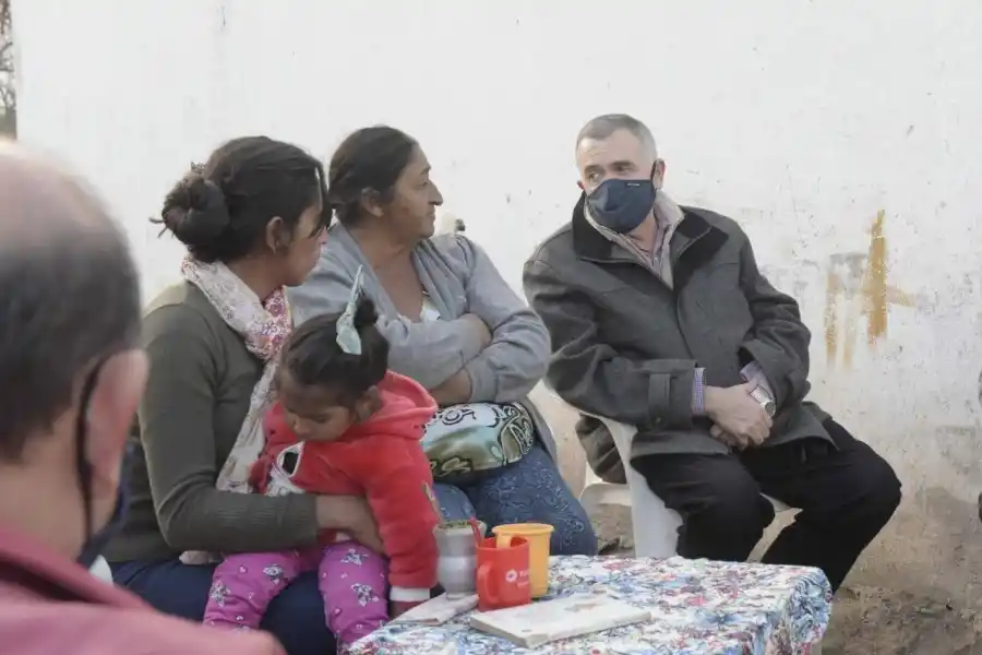 Jaldo visitó a la familia de Luis Espinoza