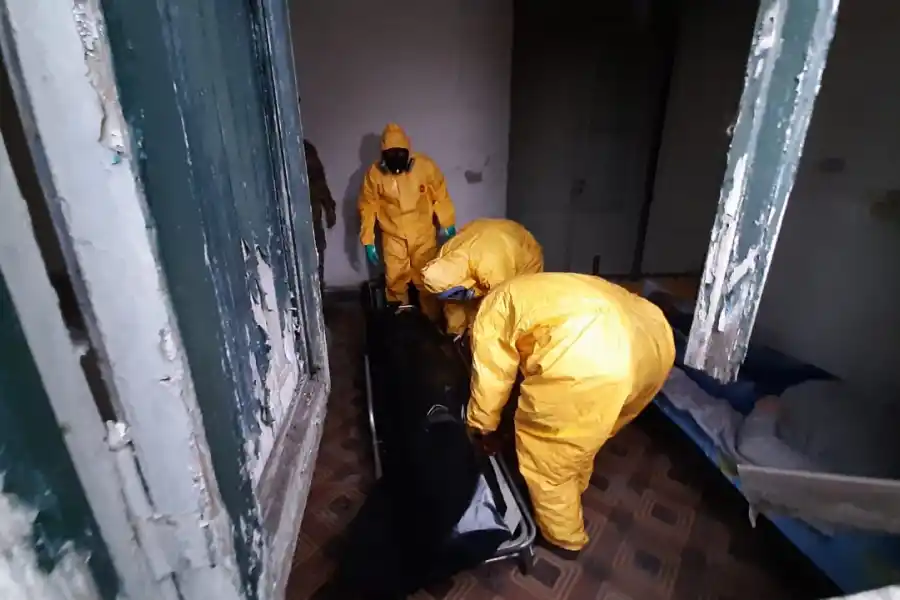 Video: Así fue el simulacro de coronavirus que el Siprosa llevó adelante en el Liceo Militar