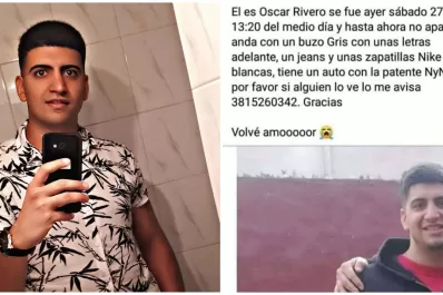 Buscan intensamente a un joven que desapareció el fin de semana en Yerba Buena