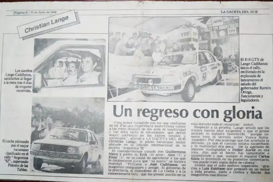 LA CRÓNICA. En las páginas de LA GACETA se pudo leer en aquellos días una amplia cobertura de la competencia.