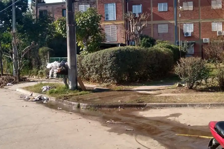 Susto por caída de postes en barrio San Francisco