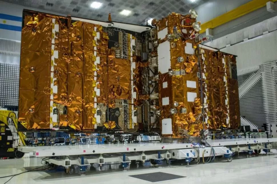 EL SAOCOM 1B. El satélite será lanzado al espacio a fines de este mes. 