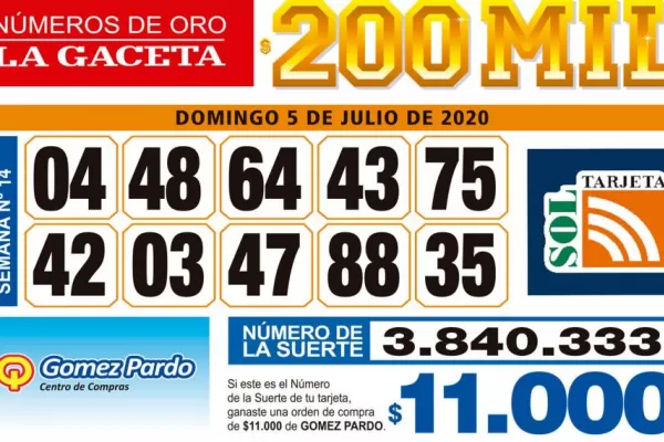 Los Números de Oro de LA GACETA