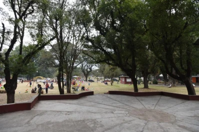 El Parque 9 de Julio se renueva: los chicos estrenaron las obras antes que se habiliten