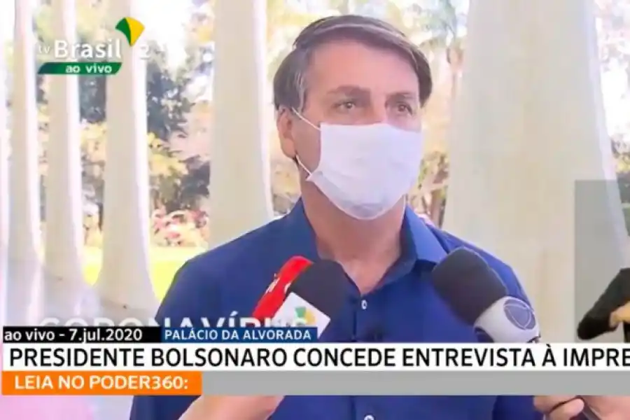 Bolsonaro confirmó que dio positivo de coronavirus