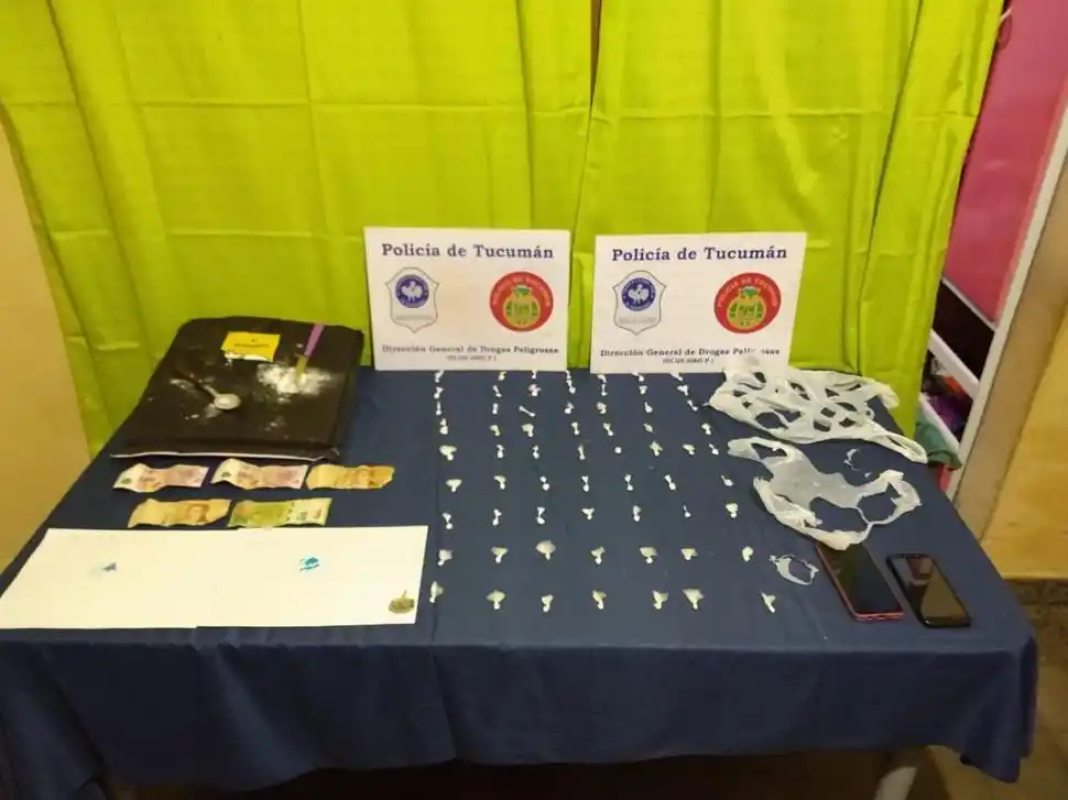 ELEMENTOS. Secuestro de droga y dinero de la Policía provincial.  