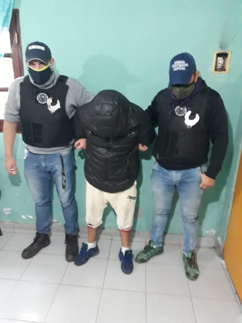 EL DETENIDO. Foto: ministerio de Seguridad