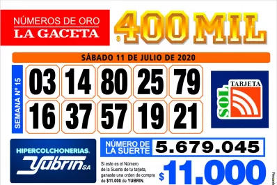 Los Números de Oro de LA GACETA