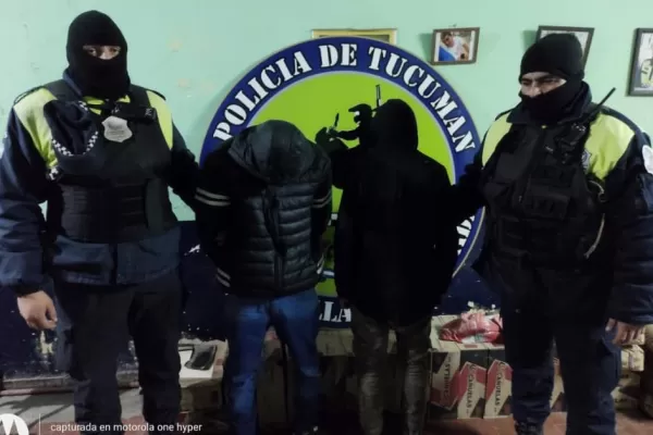 Atrapan a dos delincuentes en barrio Sur: uno de ellos es menor de edad y estaba armado