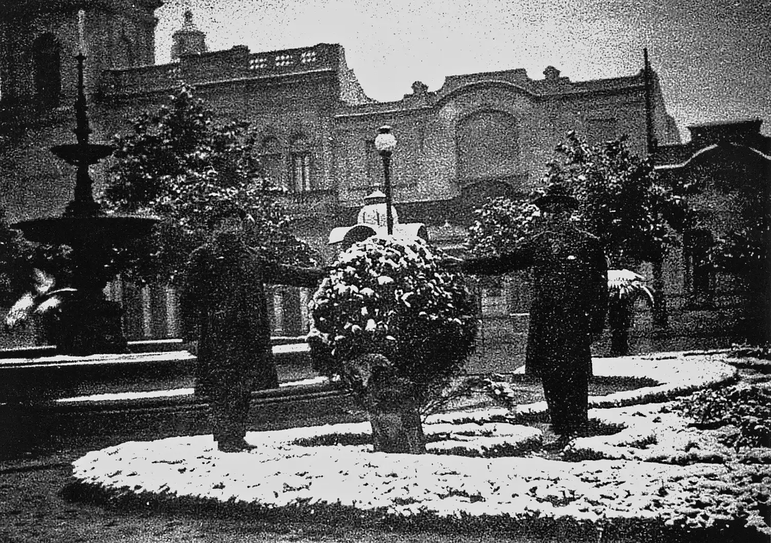 COPOS DURANTE 12 HORAS. La histórica nevada de hace un siglo duró hasta pasado el mediodía. Hace una década se repitió el fenómeno, menos intenso. 