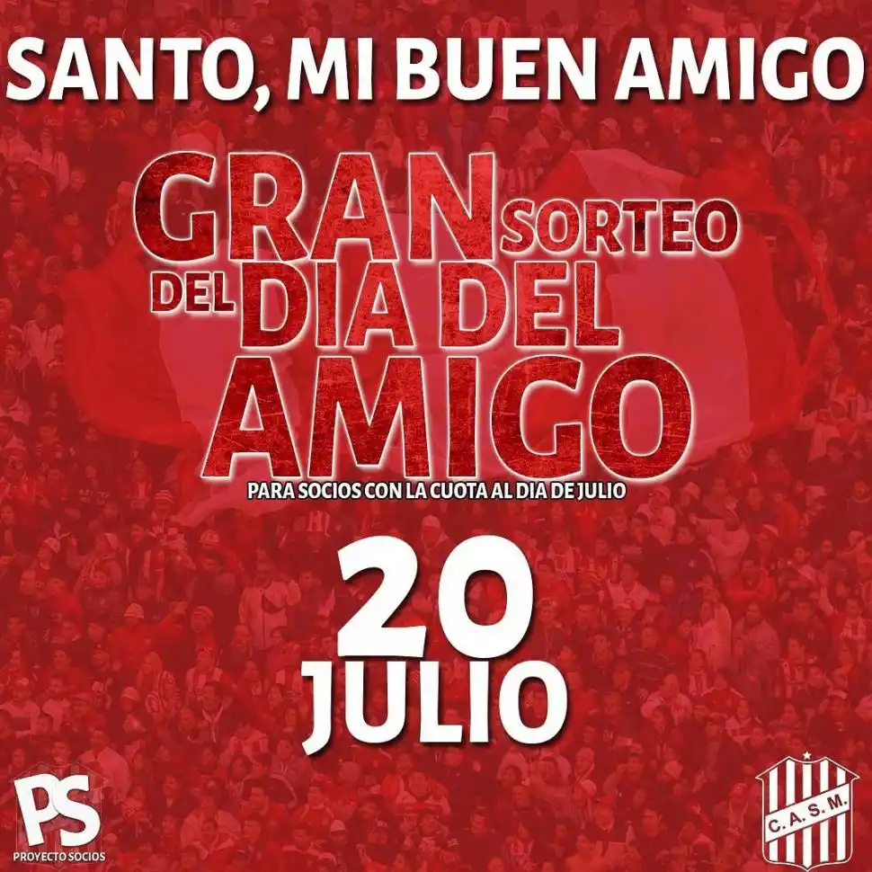 CON TODO. El día del amigo se vivirá a full en La Ciudadela. Los hinchas no paran. 