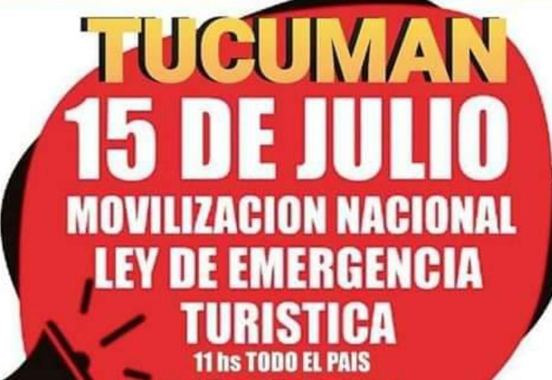 Trabajadores del turismo se movilizarán para pedir la ley de emergencia para el sector