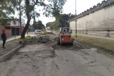 Por obras, interrumpen el tránsito en República del Líbano al 2.000