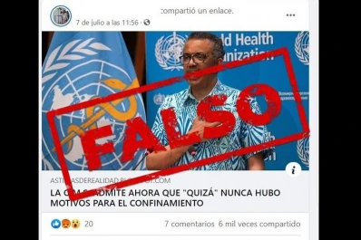 Es falso que la OMS haya asegurado que “quizás nunca hubo motivos para el confinamiento”