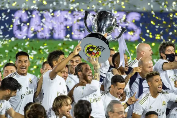 Zidane: ganar la Liga después de estar casi tres meses en casa es la hostia