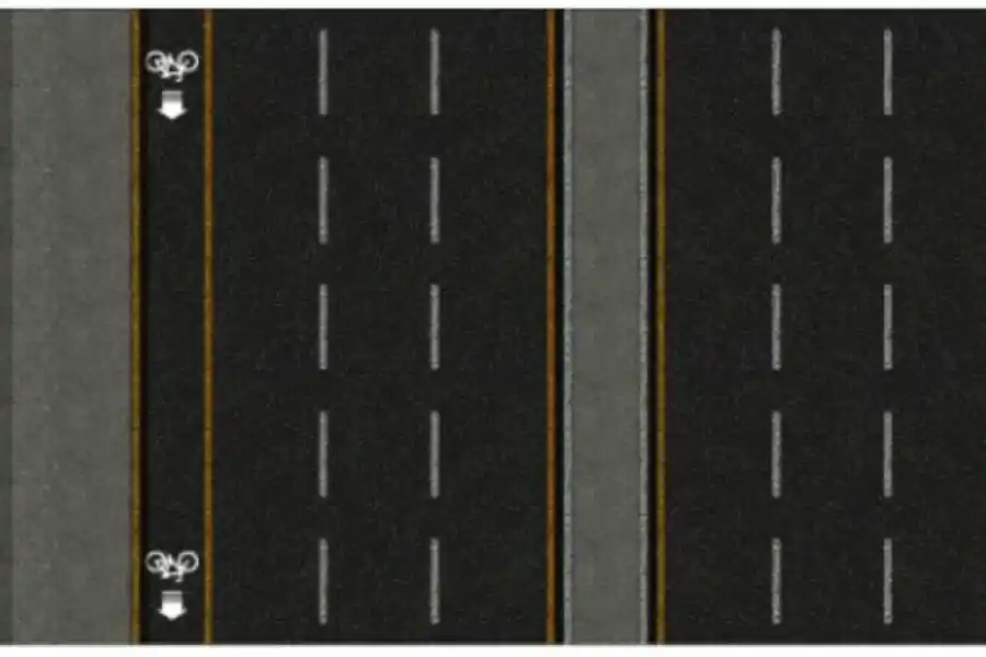 CARRILES. Veredas, ciclovías y calle.