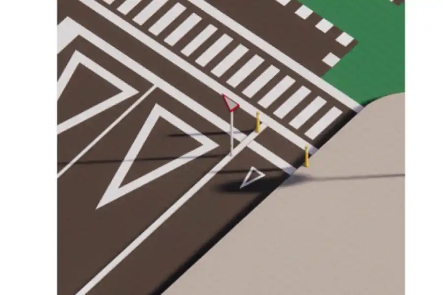 SEÑALIZACIÓN. Pintura y cartelería se colocará en el circuito.