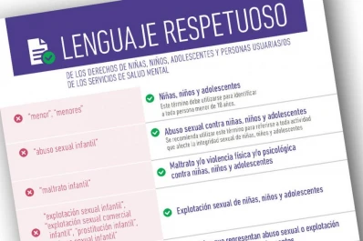 Presentan una guía sobre lenguaje respetuoso de los derechos