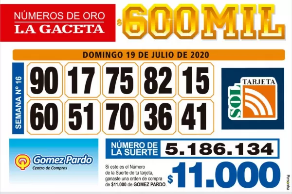 Los Números de Oro de LA GACETA